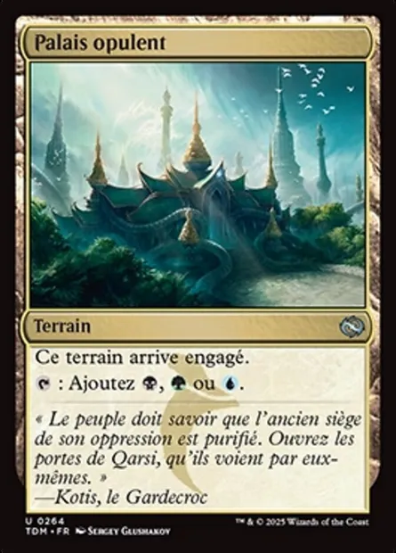 Palais opulent, carte Magic TDM 264 — extension Tarkir: Dragonstorm