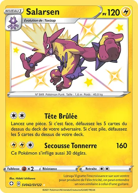 Salarsen, carte Pokémon SHF SV042 — extension Destinées Radieuses