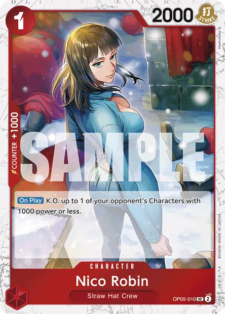 Nico Robin, One Piece card OP05-010 — AWAKENING OF THE NEW ERA set