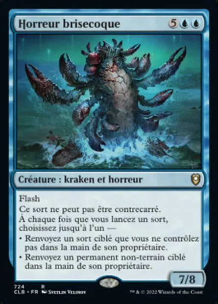 Horreur brisecoque, carte Magic CLB 724 — extension Commander Légendes : la bataille de la Porte de Baldur