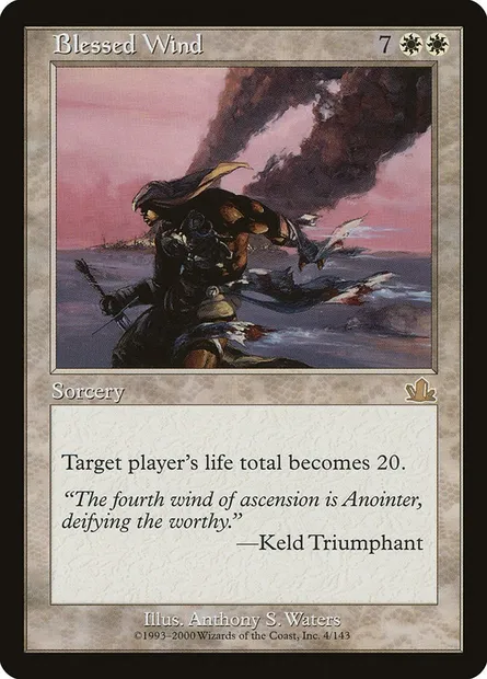 Vent béni, carte Magic PCY 4 — extension Prophétie