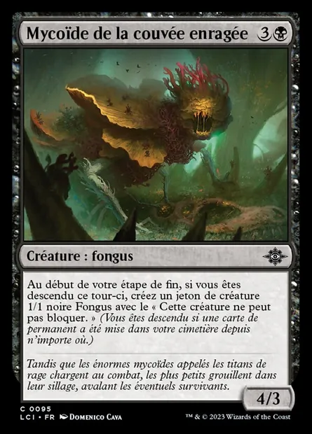 Mycoïde de la couvée enragée, carte Magic LCI 95 — extension The Lost Caverns of Ixalan
