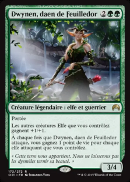 Dwynen, daen de Feuilledor, carte Magic ORI 172 — extension Magic Origines