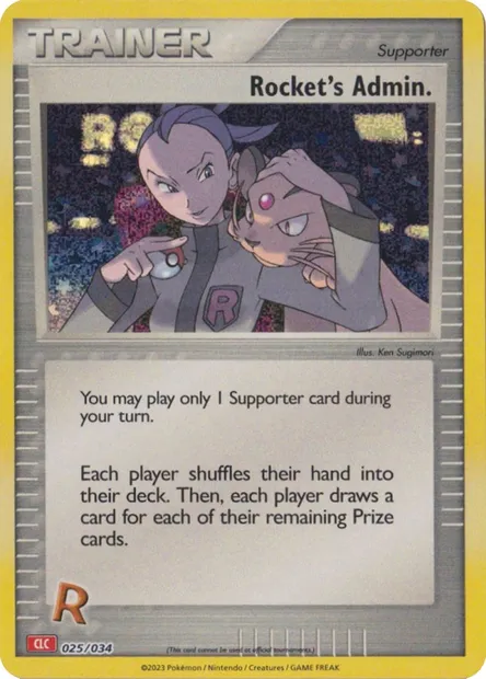 Admin Rocket, carte Pokémon CLC 025 — extension Pokémon TCG Classic: Charizard & Ho-Oh ex Deck