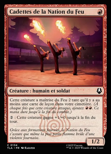Cadettes de la Nation du Feu, carte Magic TLA 134 — extension Avatar: The Last Airbender