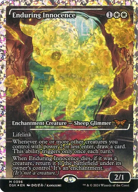 Enduring Innocence, Magic card DSK 396 — Duskmourn: House of Horror set