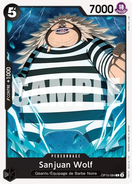 Sanjuan Wolf, carte One Piece OP10-084 — extension SANG ROYAL