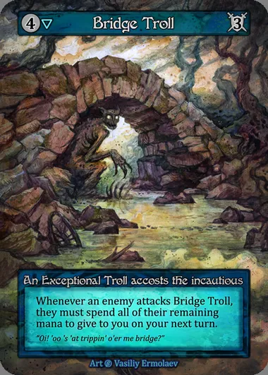Bridge Troll, Sorcery card BET 032 — Beta set