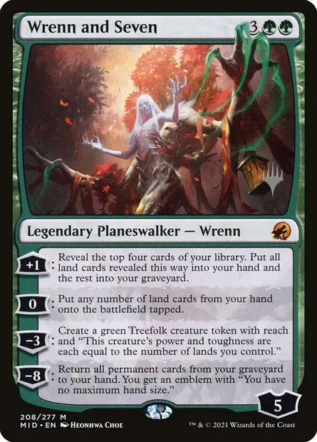 Wrenn et Sept, carte Magic PMID 208p — extension Innistrad: Midnight Hunt Promos