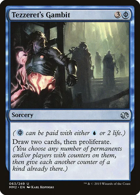Tezzeret's Gambit, Magic card MM2 63 — Modern Masters 2015 set