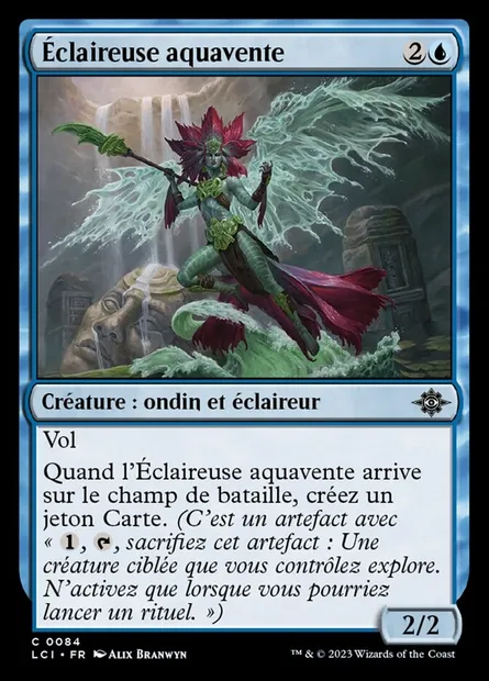 Éclaireuse aquavente, carte Magic LCI 84 — extension The Lost Caverns of Ixalan