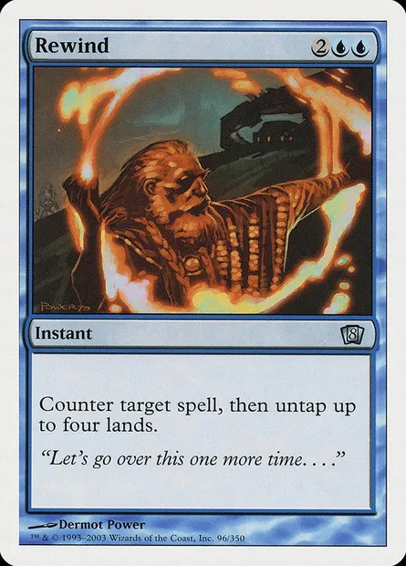 Rewind, Magic card 8ED 96 — Eighth Edition set