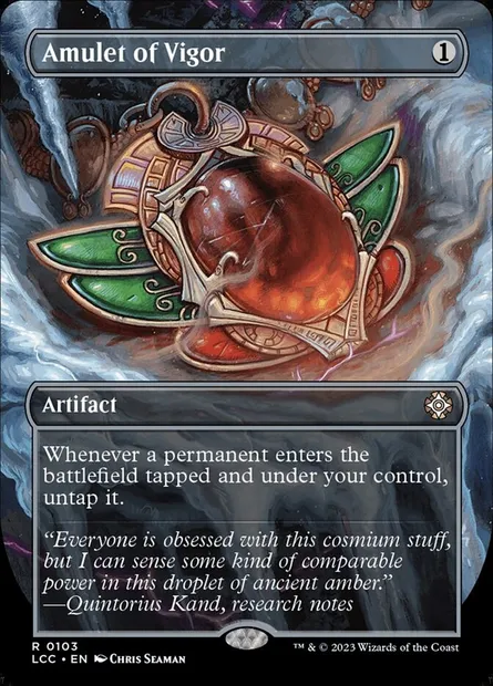 Amulet of Vigor, Magic card LCC 103 — The Lost Caverns of Ixalan Commander set