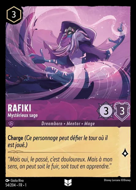 Rafiki - Mystérieux sage, carte Disney Lorcana CH1-054 — extension Premier Chapitre