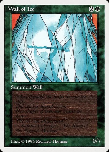 Wall of Ice, Magic card SUM 225 — Summer Magic / Edgar set