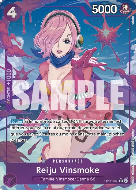 Reiju Vinsmoke, carte One Piece OP06-069 — extension ONE PIECE CARD THE BEST