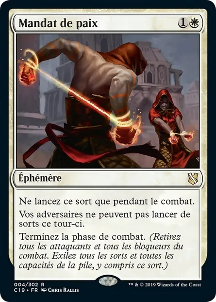 Mandat de paix, carte Magic C19 4 — extension Commander 2019