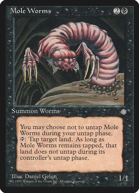 Vers fouisseurs, carte Magic ICE 152 — extension Ere Glaciaire