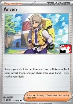 Arven, Pokémon card PPS 166 — Play! Pokémon Prize Pack Series set