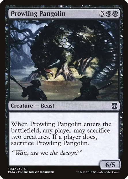 Prowling Pangolin, Magic card EMA 104 — Eternal Masters set