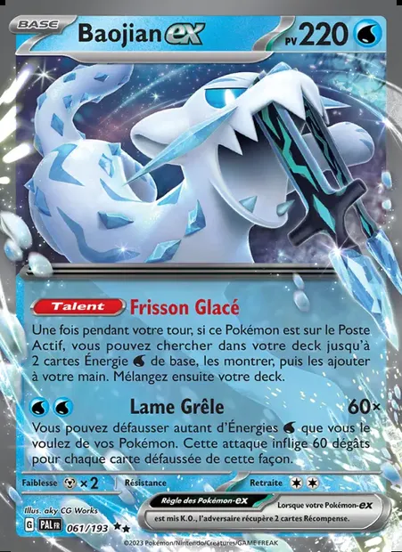 Baojian-ex, carte Pokémon PAL 061 — extension Évolutions à Paldea