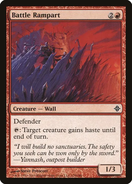 Battle Rampart, Magic card ROE 135 — Rise of the Eldrazi set