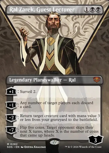 Ral Zarek, Guest Lecturer, Magic card SOS 282 — Secrets of Strixhaven set