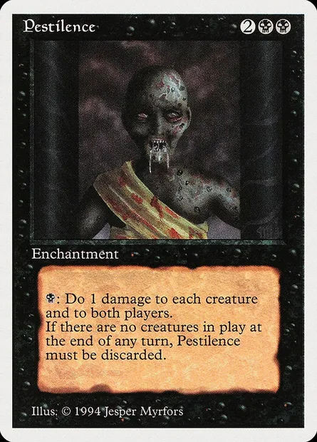 Pestilence, Magic card SUM 122 — Summer Magic / Edgar set