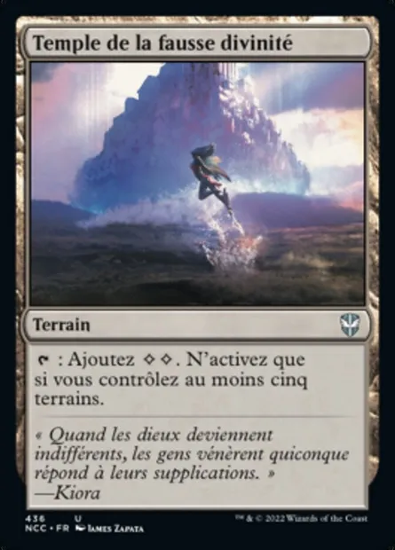 Temple de la fausse divinité, carte Magic NCC 436 — extension New Capenna Commander