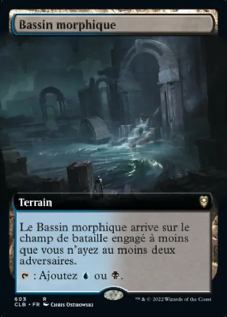 Bassin morphique, carte Magic CLB 603 — extension Commander Légendes : la bataille de la Porte de Baldur