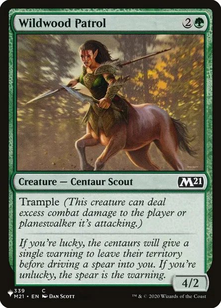 Wildwood Patrol, Magic card PLST M21-339 — The List set