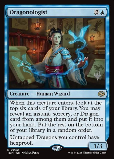 Dragonologist, Magic card PTDM 42p — Tarkir: Dragonstorm Promos set