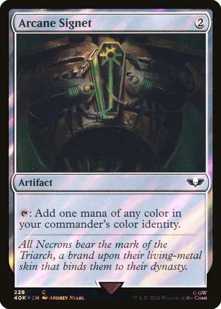 Arcane Signet, Magic card 40K 228★ — Warhammer 40,000 Commander set