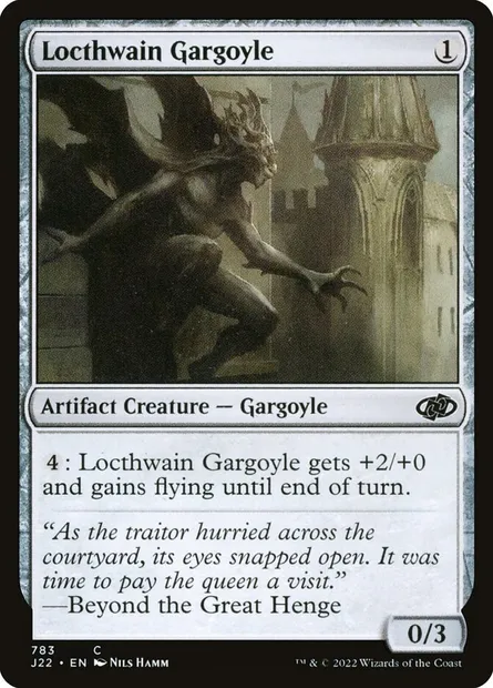 Locthwain Gargoyle, Magic card J22 783 — Jumpstart 2022 set