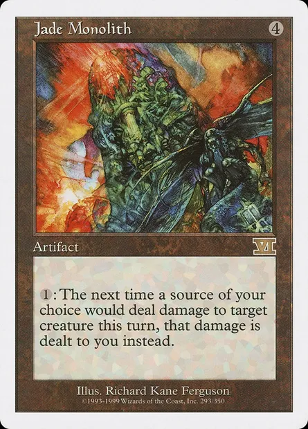 Jade Monolith, Magic card 6ED 293 — Classic Sixth Edition set