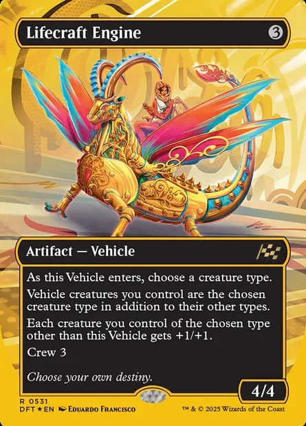 Lifecraft Engine, Magic card DFT 531 — Aetherdrift set