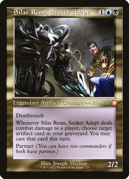 Silas Renn, Seeker Adept, Magic card BRC 129 — The Brothers' War Commander set