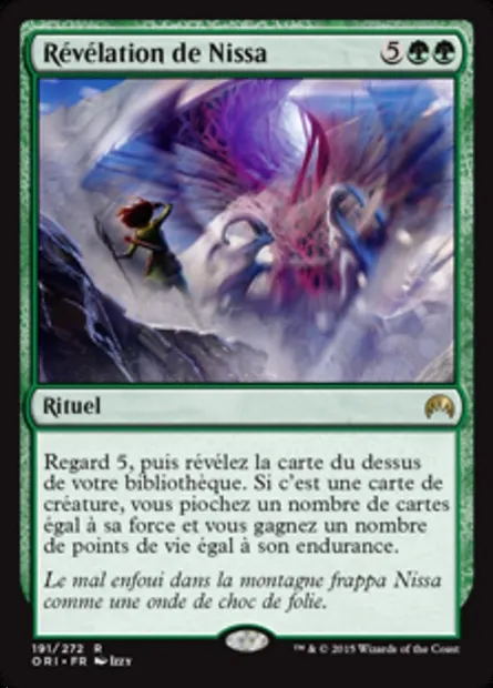 Révélation de Nissa, carte Magic ORI 191 — extension Magic Origines