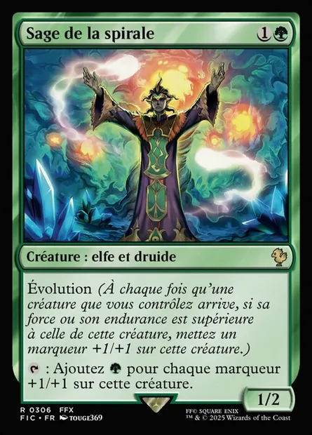 Sage de la spirale, carte Magic FIC 306 — extension Final Fantasy Commander
