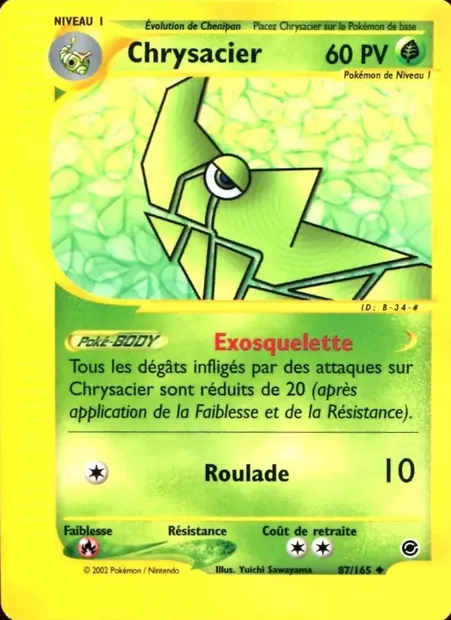 Chrysacier, carte Pokémon EX 87 — extension Expedition