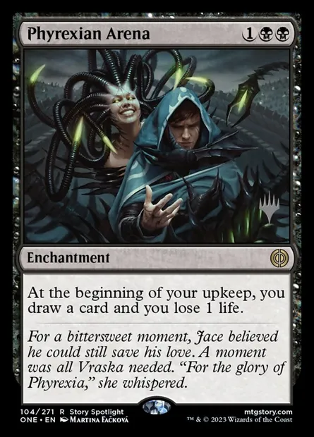 Phyrexian Arena, Magic card PONE 104p — Phyrexia: All Will Be One Promos set