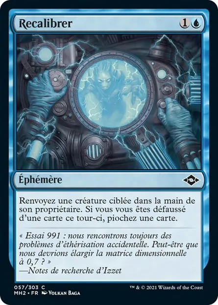 Recalibrer, carte Magic MH2 57 — extension Horizons du Modern 2