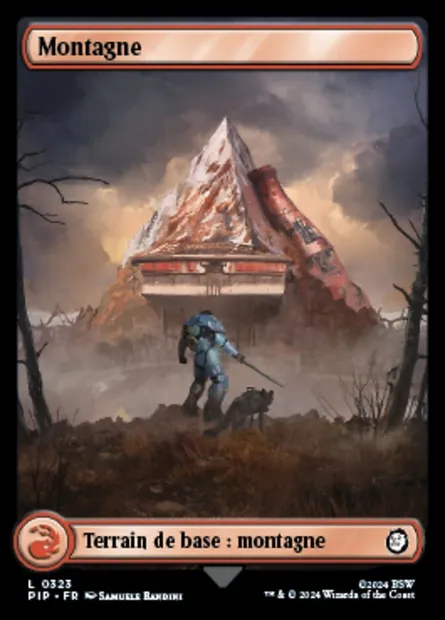 Montagne, carte Magic PIP 323 — extension Fallout