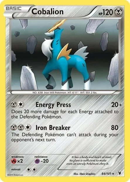Cobalion, Pokémon card TDX 084-3 — Theme Deck & Blisters Exclusives set
