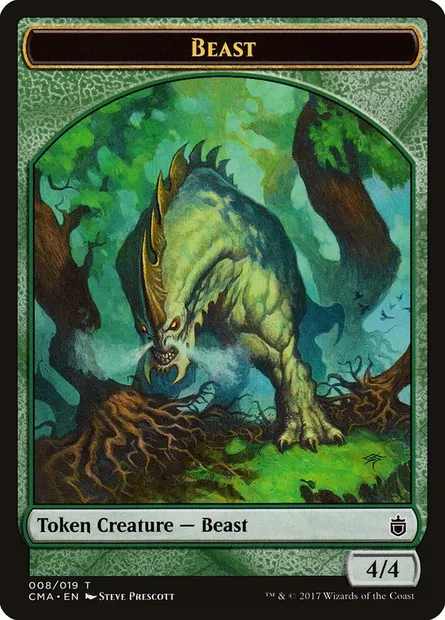 Beast, Magic card TCMA 8 — Commander Anthology Tokens set