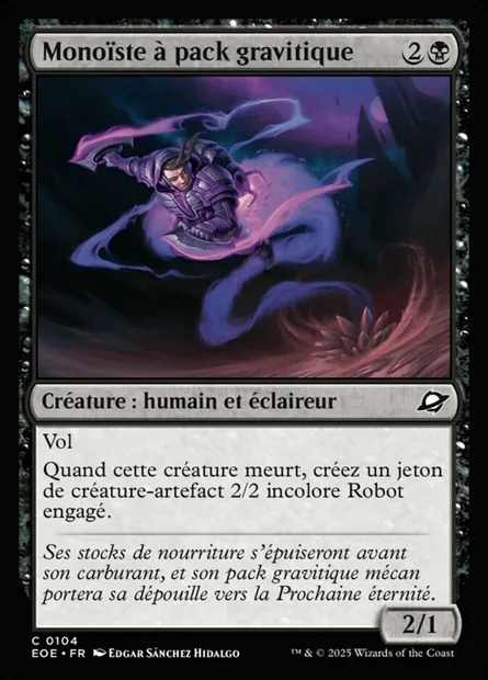 Monoïste à pack gravitique, carte Magic EOE 104 — extension Edge of Eternities