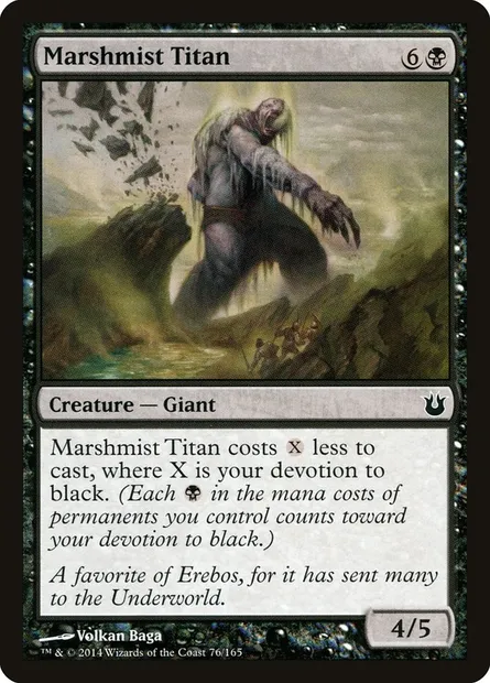 Marshmist Titan, Magic card BNG 76 — Born of the Gods set