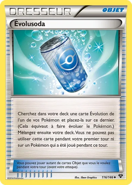 Évolusoda, carte Pokémon XY 116 — extension XY