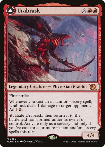 Urabrask // The Great Work, Magic card MOM 169 — March of the Machine set