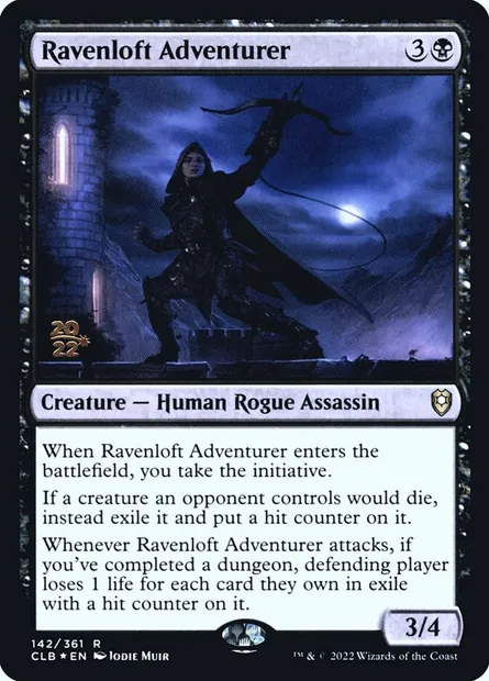 Ravenloft Adventurer, Magic card PCLB 142s — Battle for Baldur's Gate Promos set